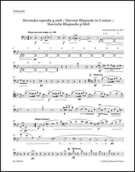 Dvořák: Slavonic Rhapsody in G Minor, B. 86, Op. 45, No. 2
