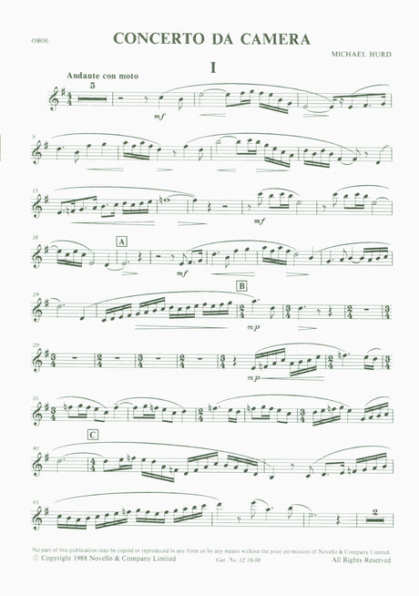 Hurd: Concerto Da Camera