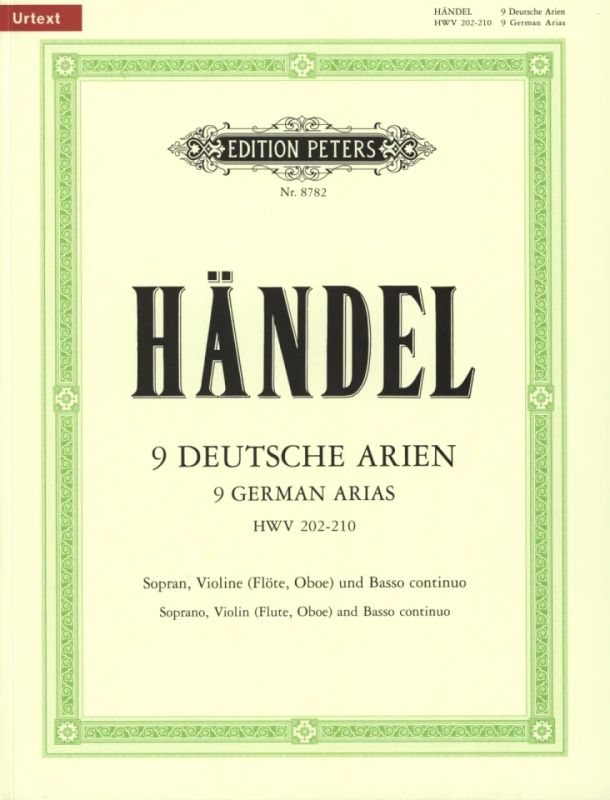 Handel: 9 German Arias, HWV 202–210