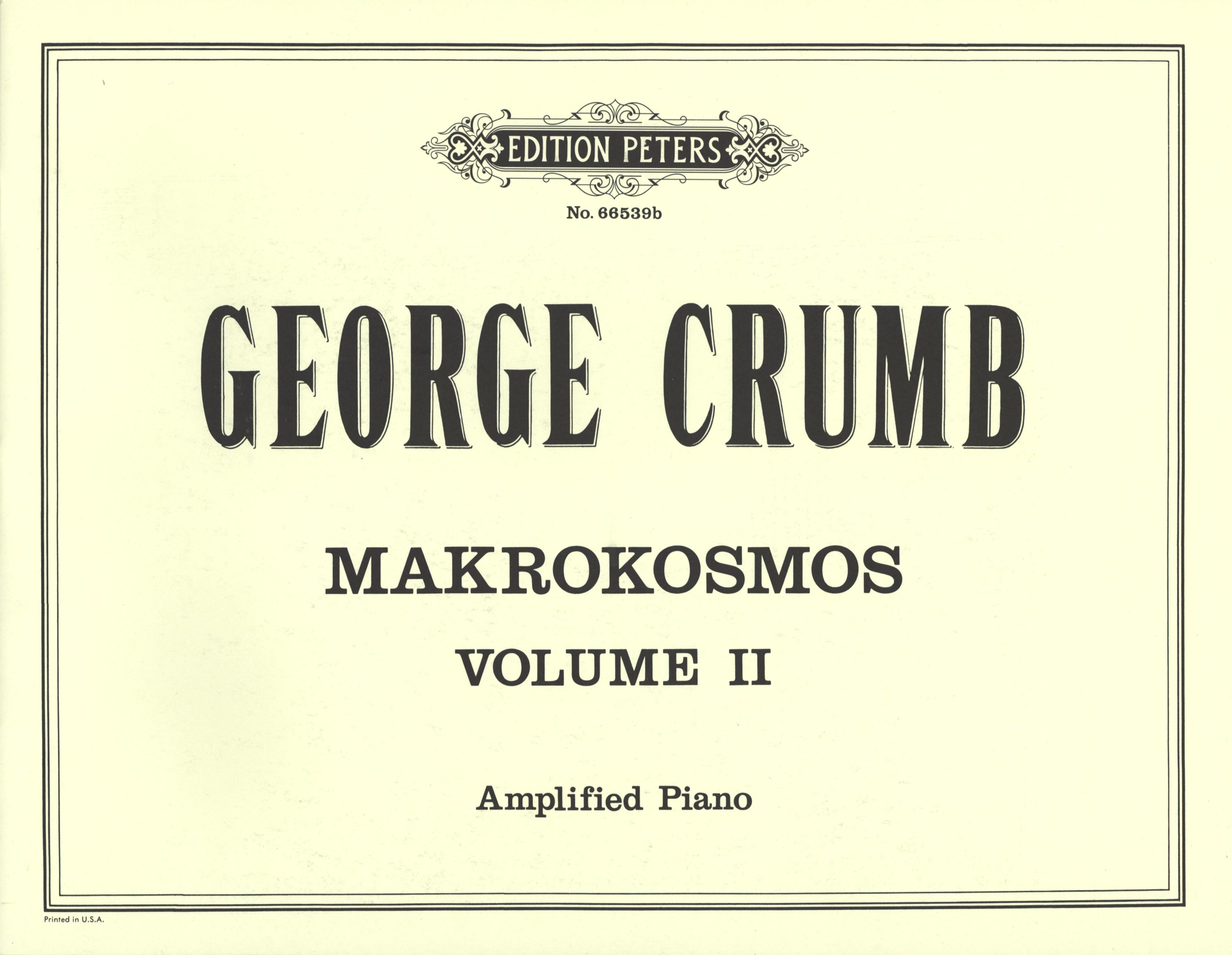 Crumb: Makrokosmos - Volume 2 – Ficks Music