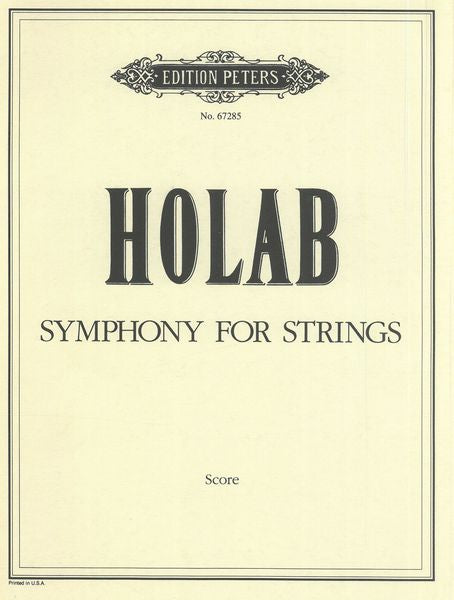 Holab: Symphony for Strings