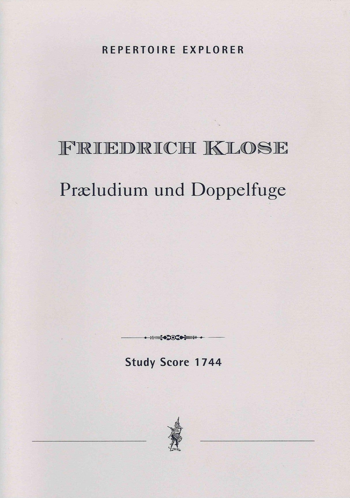 F. Klose: Prelude and Double-Fugue