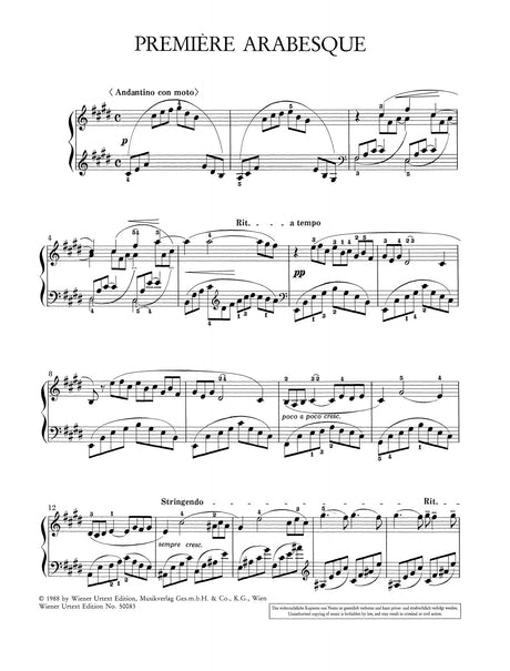 Debussy: Deux Arabesques