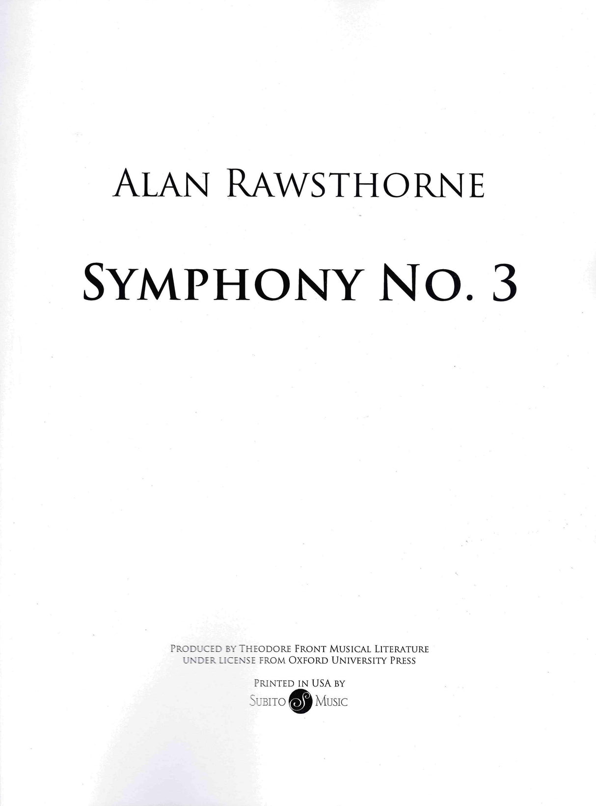 Rawsthorne: Symphony No. 3