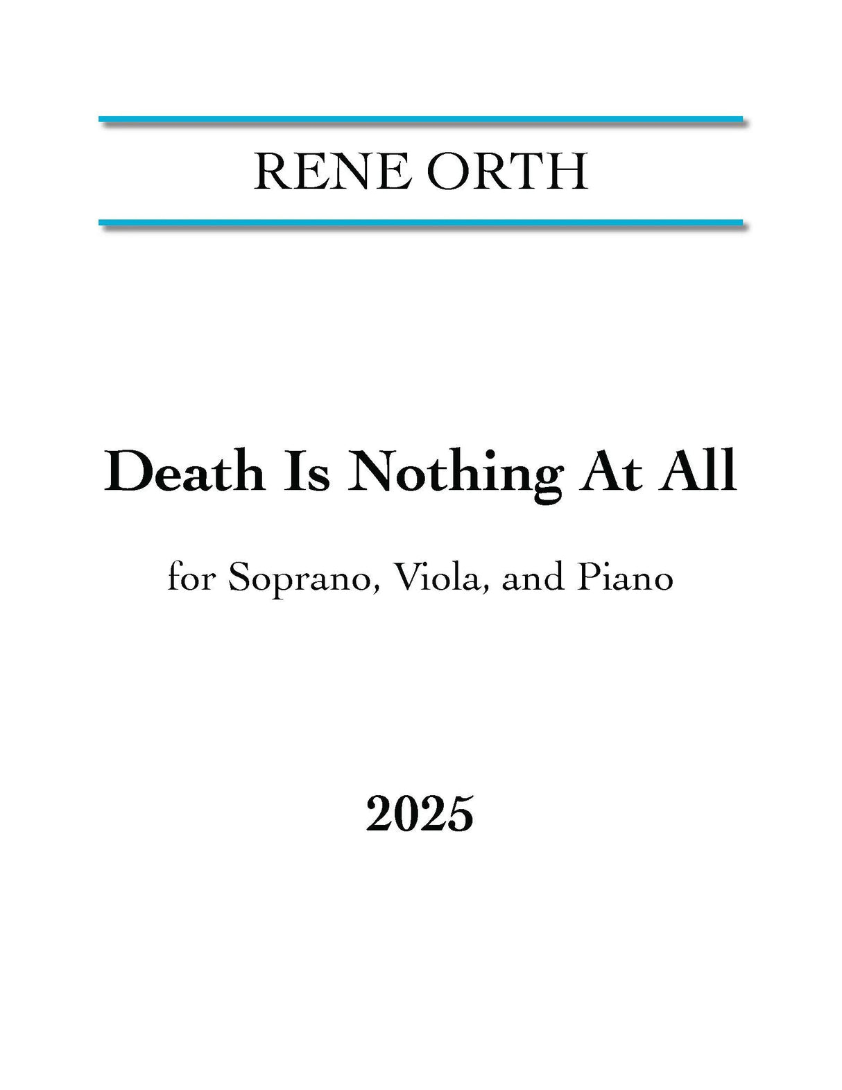 Orth: Death Is Nothing At All