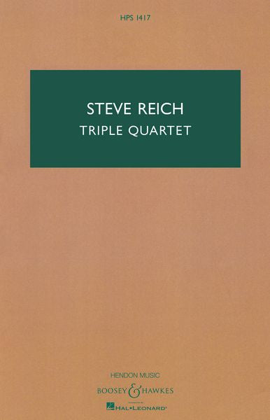 Reich: Triple Quartet - Version for String Ensemble/String Orchestra