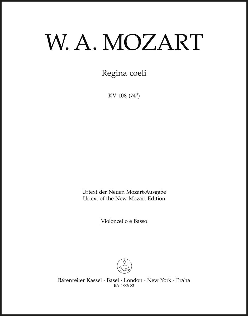Mozart: Regina coeli, K. 108 (74d)