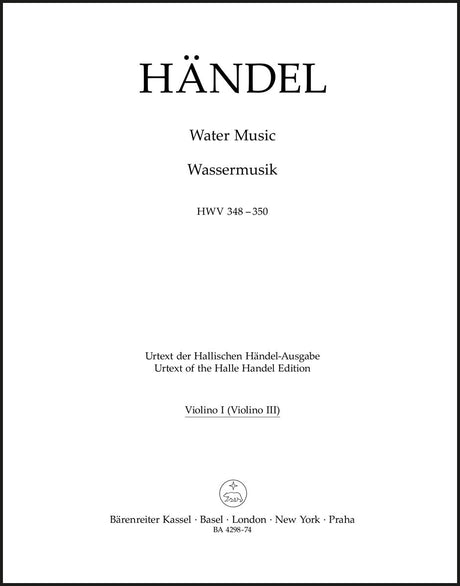Handel: Water Music, HWV 348-350