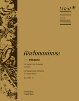 Rachmaninoff: Vocalise, Op. 34, No. 14 (arr. for soprano & orchestra)