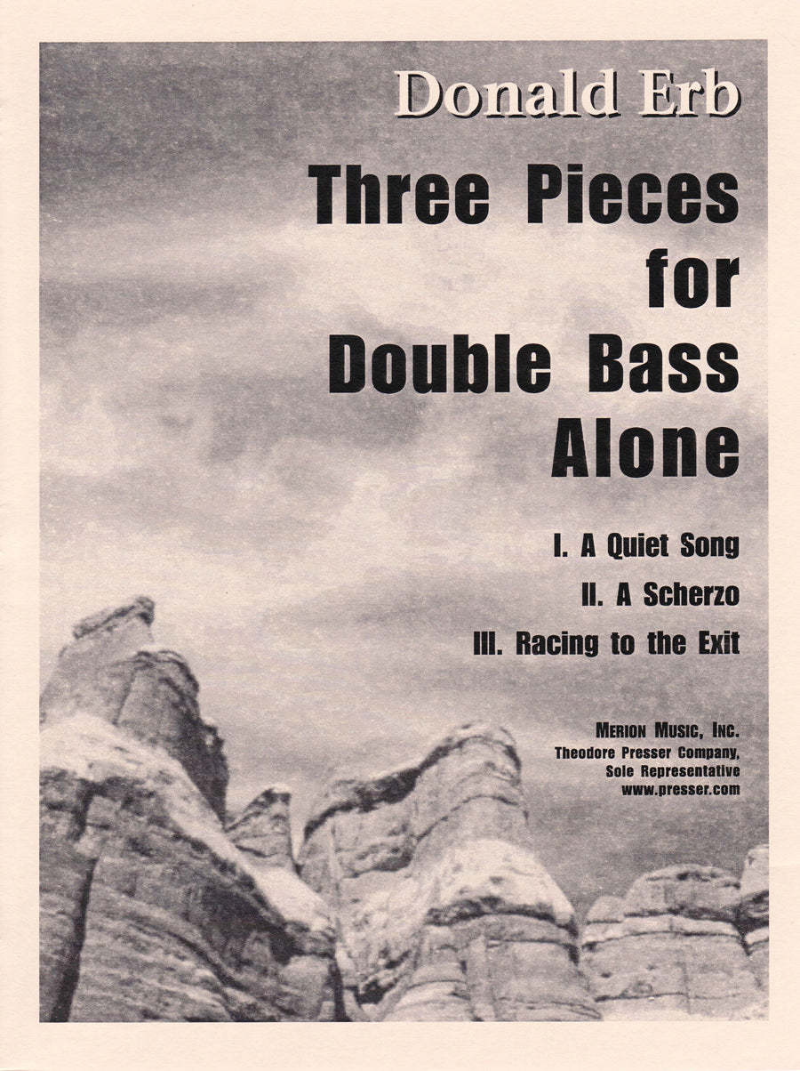 Erb: Three Pieces for Double Bass Alone