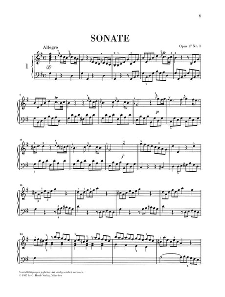 J. C. Bach: Piano Sonatas, Op. 17