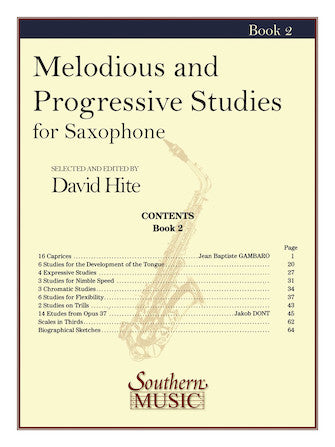 Melodious and Progressive Studies for Ssaxophone - Book 2