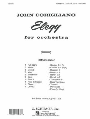 Corigliano: Elegy for Orchestra