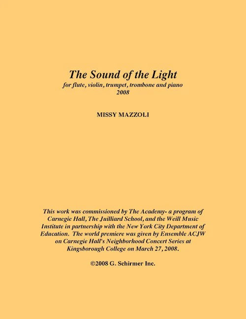 Mazzoli: The Sound of the Light