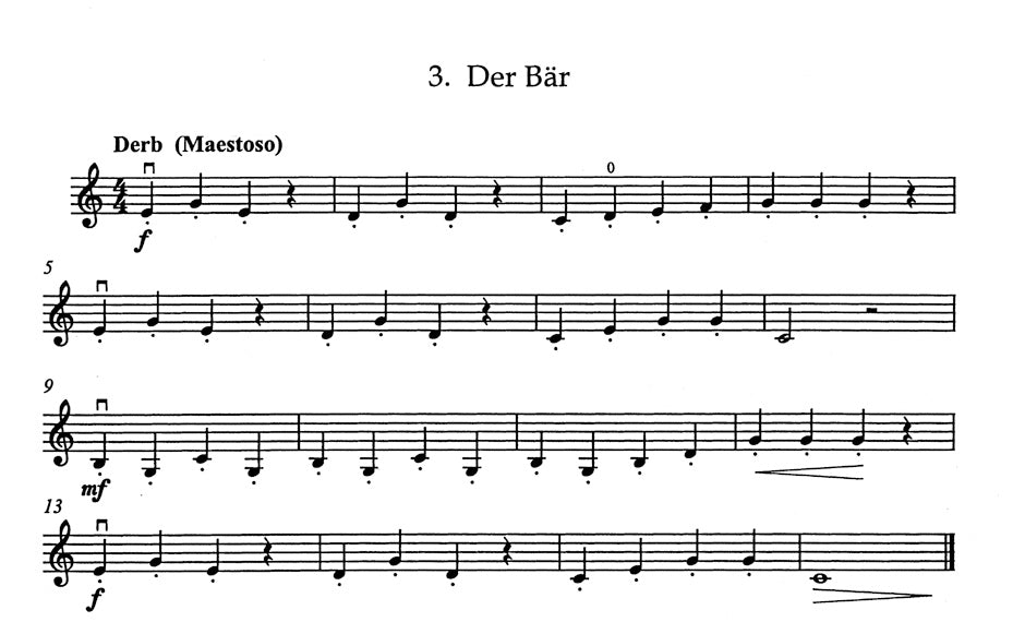 At the Zoo (for violin and piano)