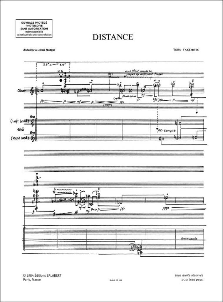 Takemitsu: Distance