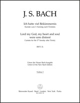 Bach: Ich hatte viel Bekümmernis, BWV 21