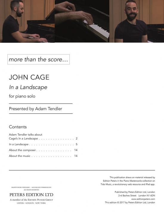 Cage: In a Landscape – Ficks Music