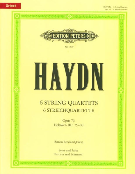 Haydn: String Quartets, Hob. III:75-80, Op. 76 – Ficks Music