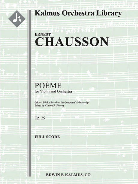 Chausson: Poème, Op. 25
