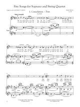 Weigl: 5 Songs for Soprano & String Quartet, Op. 40