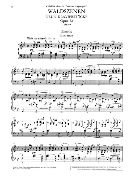 Schumann: Waldszenen, Op. 82
