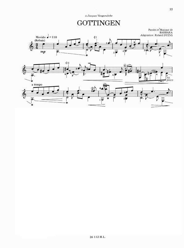 Dyens: Chansons françaises - Volume 1 – Ficks Music