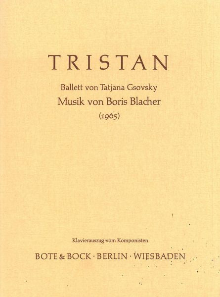 Blacher: Tristan