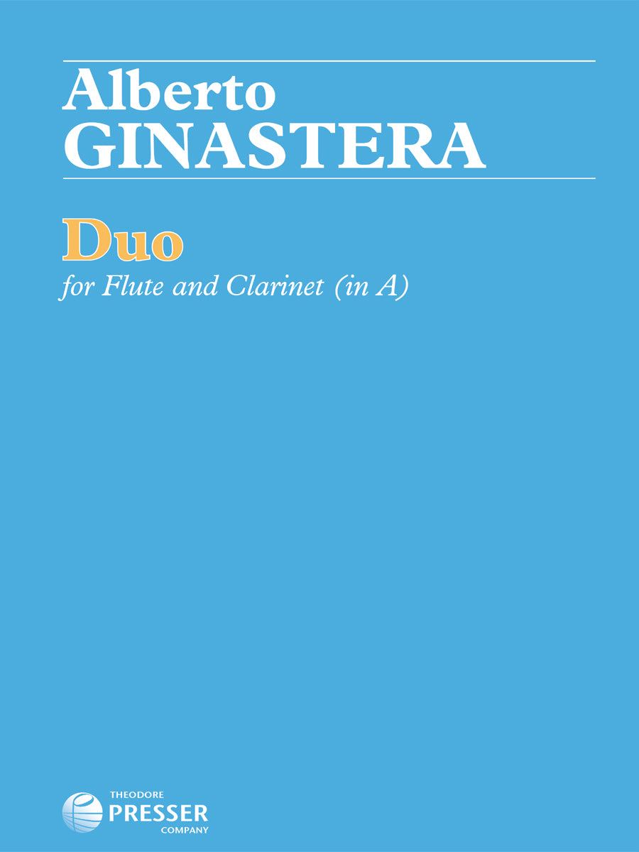 Ginastera: Duo, Op. 13 (arr. for flute & clarinet)