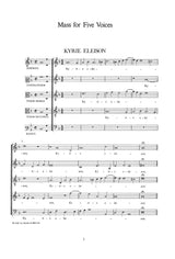 Byrd: Mass for Five Voices