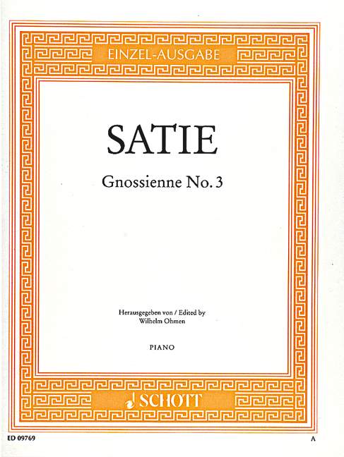 Satie: Gnossienne No. 3