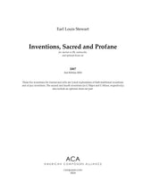 Stewart: Inventions Sacred and Profane