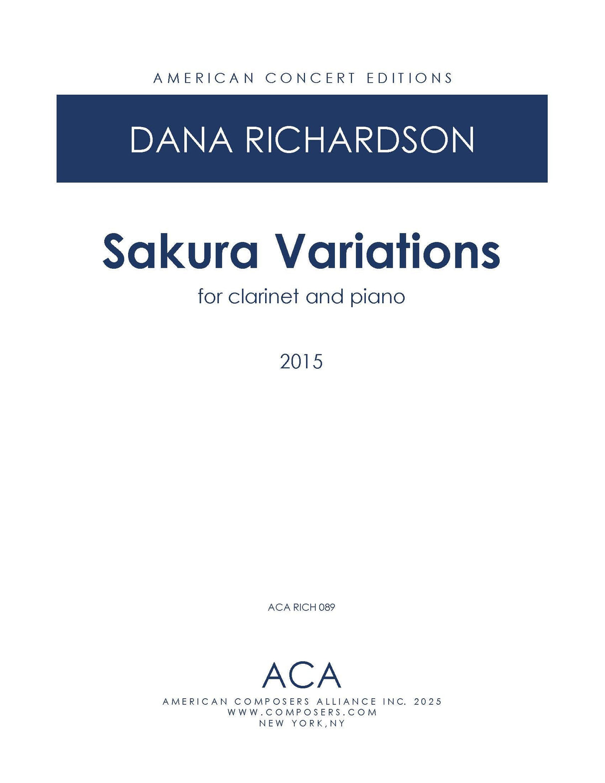 D. Richardson: Sakura Variations