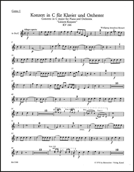 Mozart: Piano Concerto No. 8 in C Major, K. 246