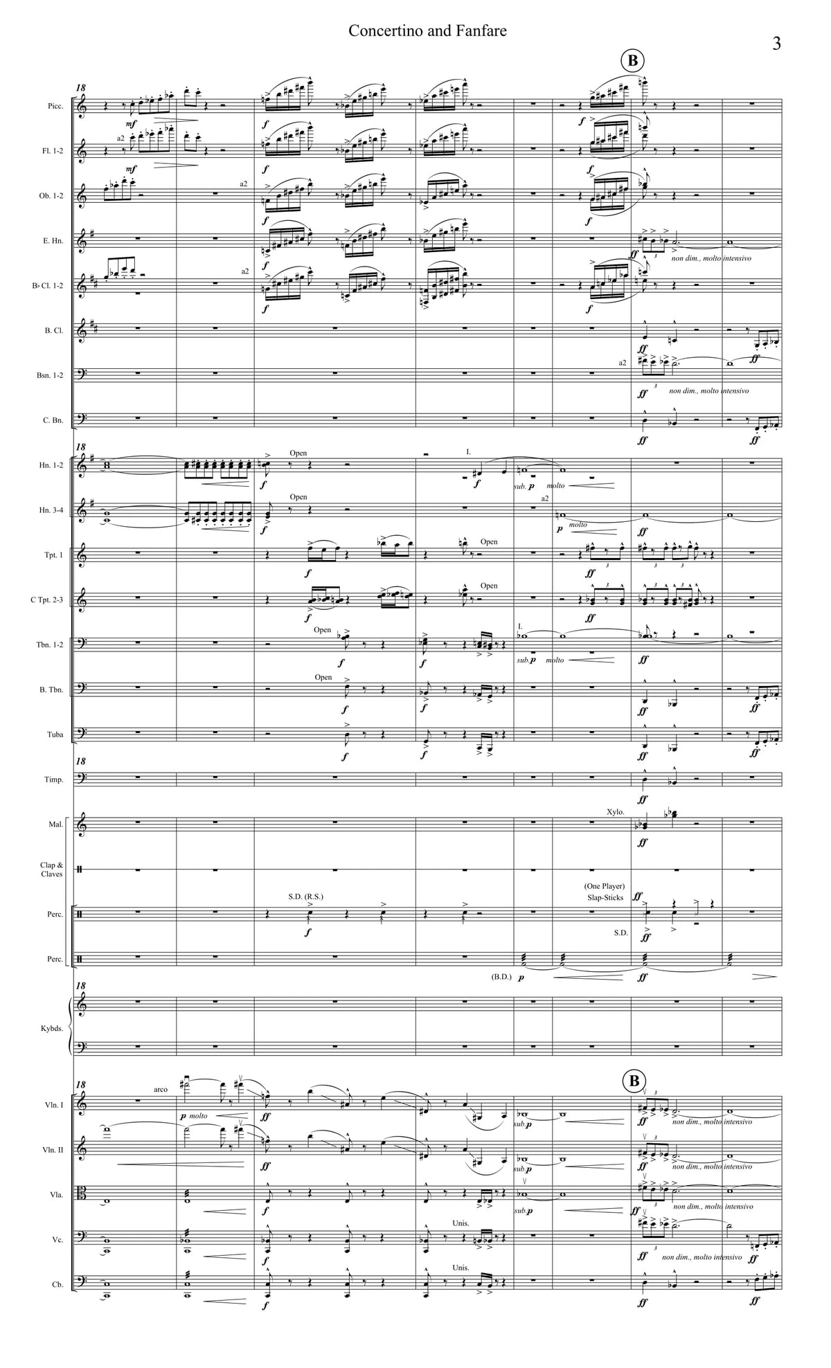 Stephenson: Concertino and Fanfare