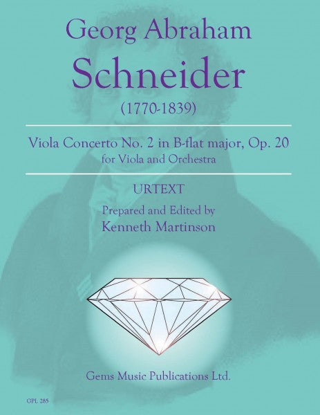 Schneider: Viola Concerto No. 2 in B-flat Major, Op. 20