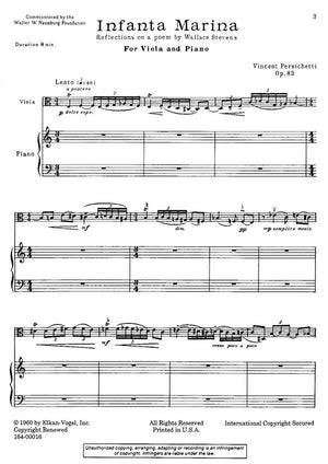 Persichetti: Infanta Marina, Op. 83