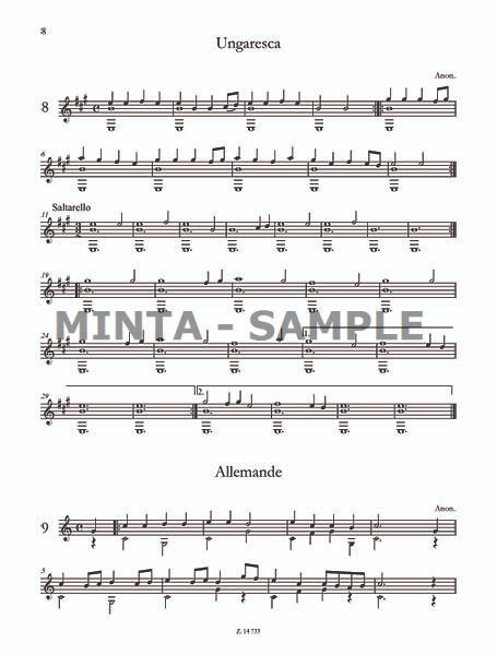 Easy Renaissance Music for Guitar