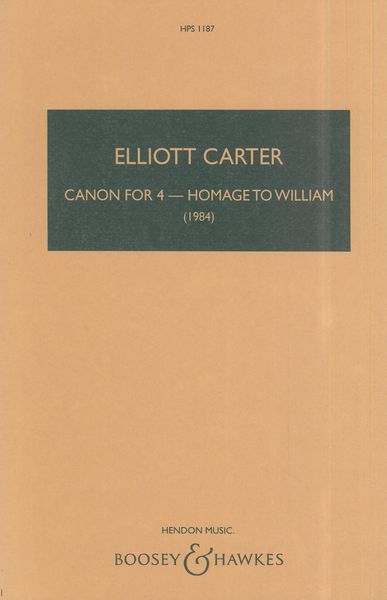 Carter: Canon for 4