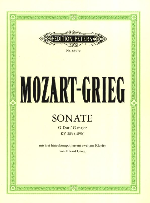Grieg: Piano Sonata in G Major, K. 283 (189h) (arr. for 2 pianos)