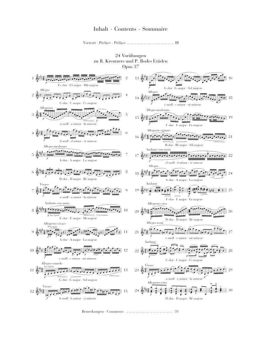 Dont: 24 Preparatory Exercises, Op. 37