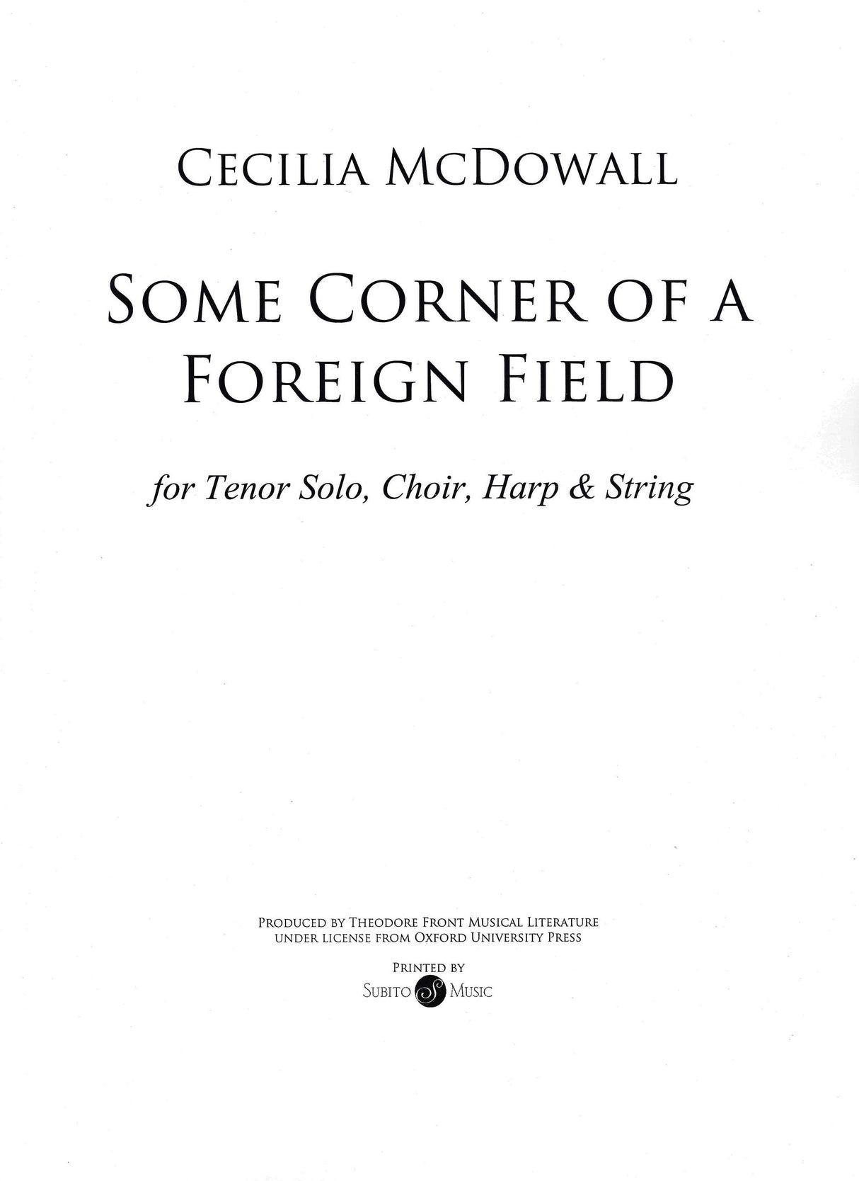 McDowall: Some corner of a foreign field