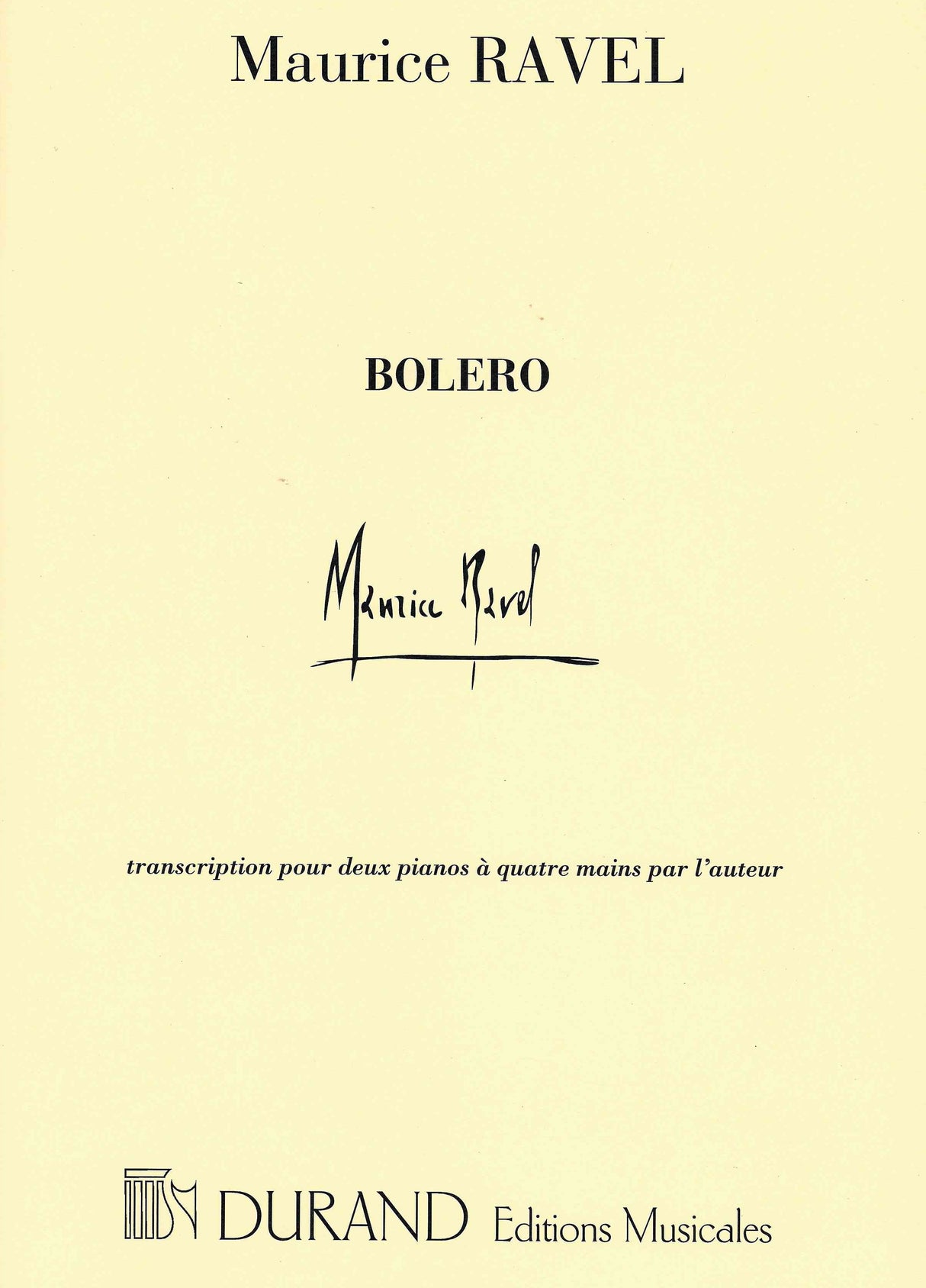 Ravel: Bolero (Version for 2 Pianos)