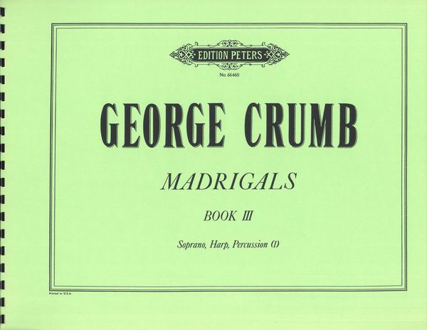 Crumb: Madrigals Book III