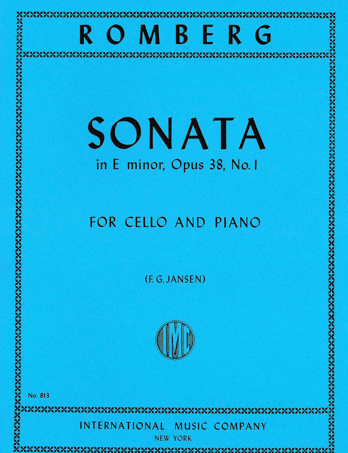 Romberg: Sonata in E Minor, Op. 38, No. 1