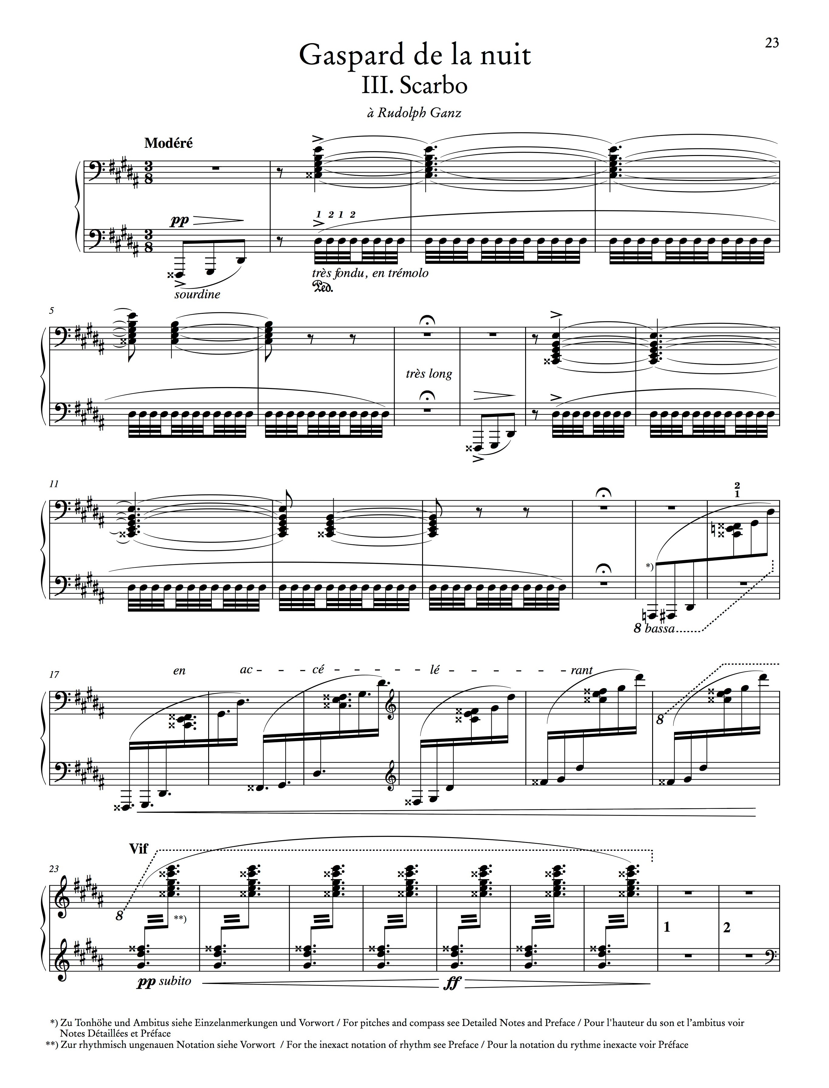 Ravel: Gaspard de la nuit – Ficks Music