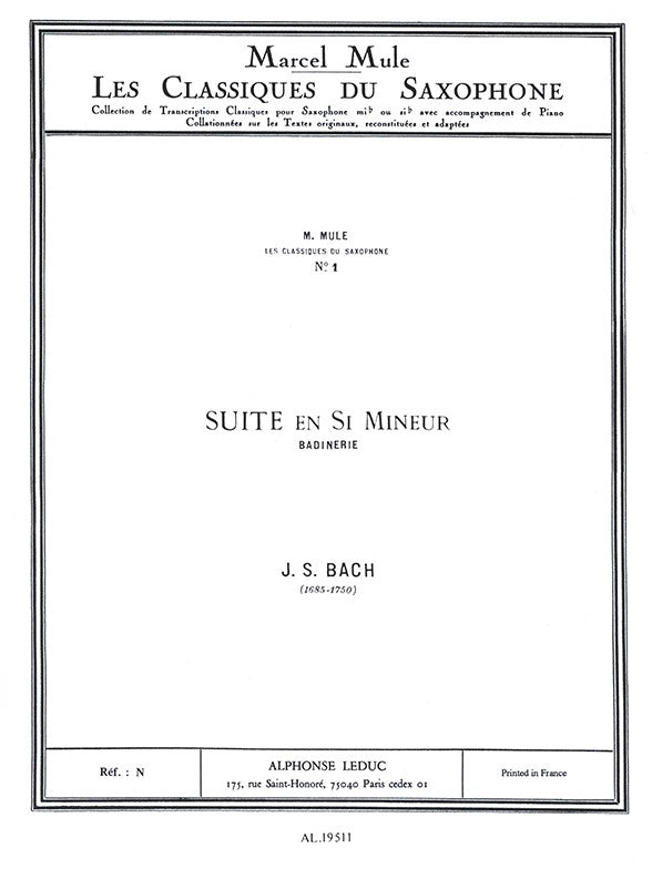 Bach: Badinerie from Suite No. 2 in B Minor (arr. for saxophone & piano)