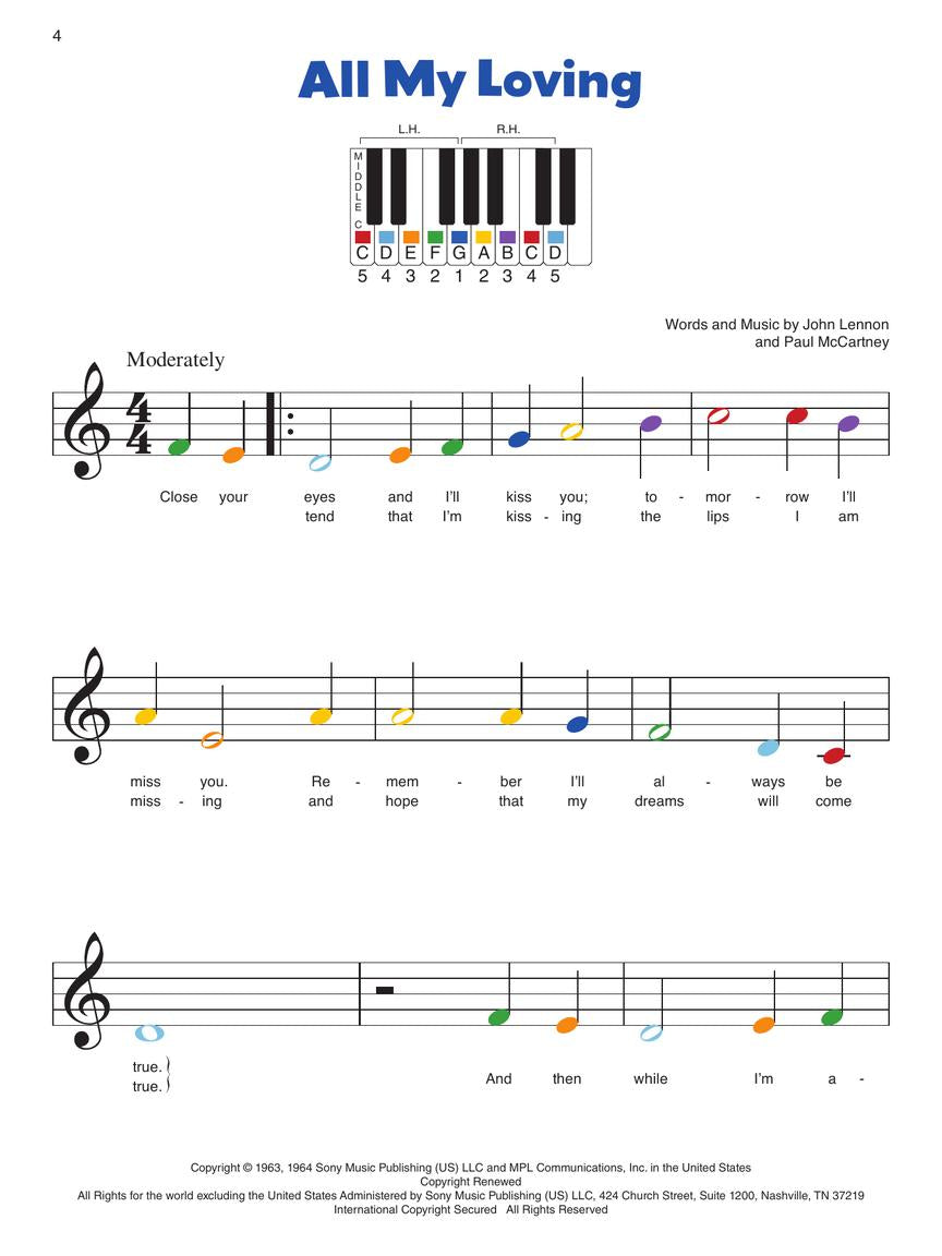 Piano-by-Color: The Beatles – Ficks Music