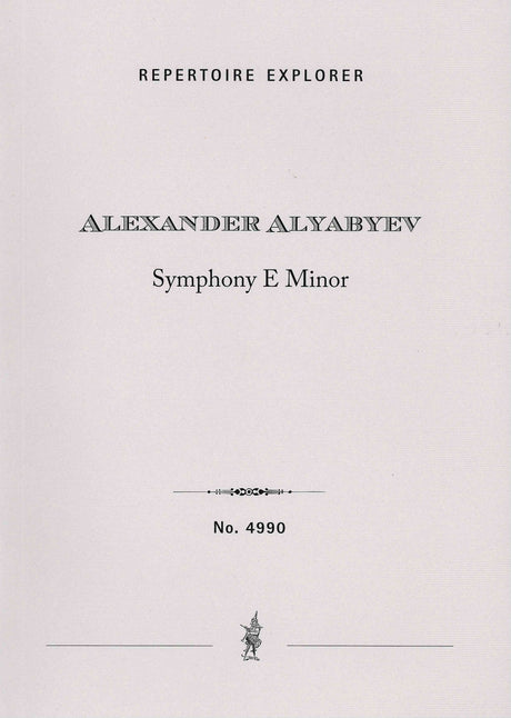 Alyabyev: Symphony in E Minor