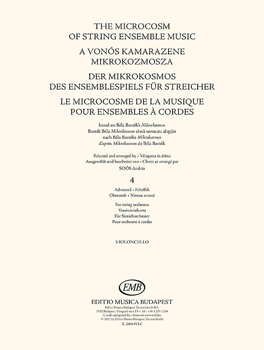 The Microcosm of String Ensemble Music - Volume 4 (Advanced)